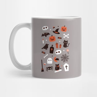 Cute Halloween Witch and Candy Pattern Mug